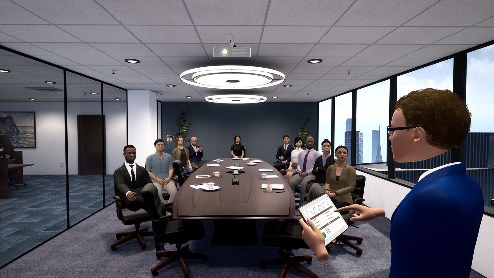 نرم افزار برگزاری جلسات بر مبنای VR